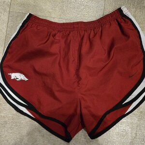 2 Pair Medium Nike Arkansas Razorback running shorts